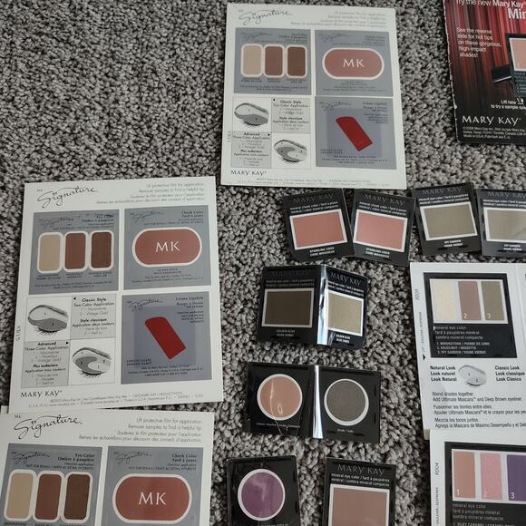 Mary Kay 60+ Samples Eye, Lip, Cheek Color Lot Assorted Variety Consultant 05,07 - Picture 2 of 11